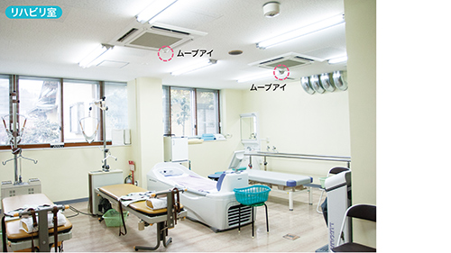 空調機室内ユニットは、ムーブアイ付き